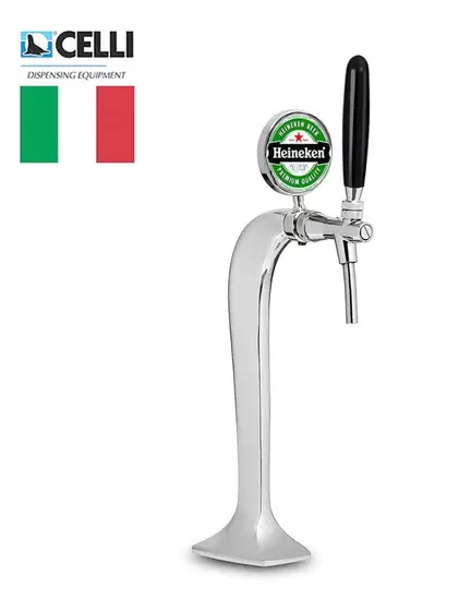 Torre Naja Celli 1 Via Italiana Inox Inundada + Torneira - Premium Chopeiras