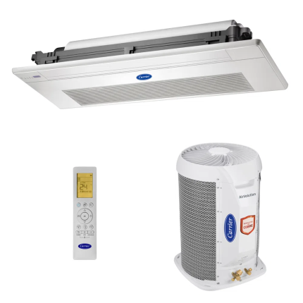 Ar Condicionado Cassete 1 Via Carrier Inverter 18.000 BTU/h Quente/Frio 220v - 40KVQOA18C5