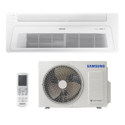 Ar Condicionado Cassete 1 Via Inverter Samsung WindFree R-32 17.000 BTUs Quente/Frio 220V C/ Wi-Fi | AC018DN1DKG/AZ