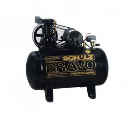 Compressor de Ar CSL 10BR/100L - monofásico - Bravo - Schulz