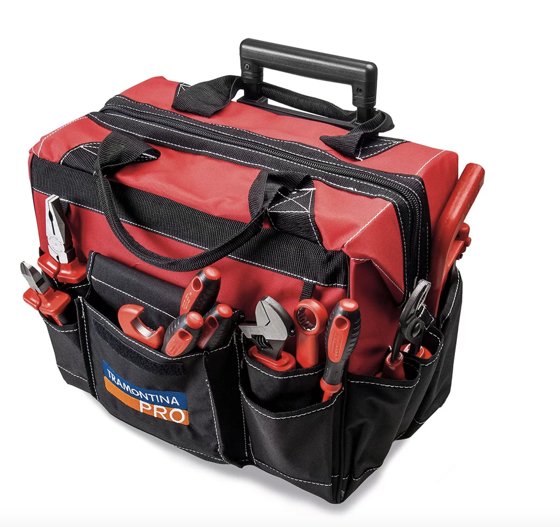 Bolsa com 18 Bolsos para Ferramentas Isoladas IEC com 50 Peças