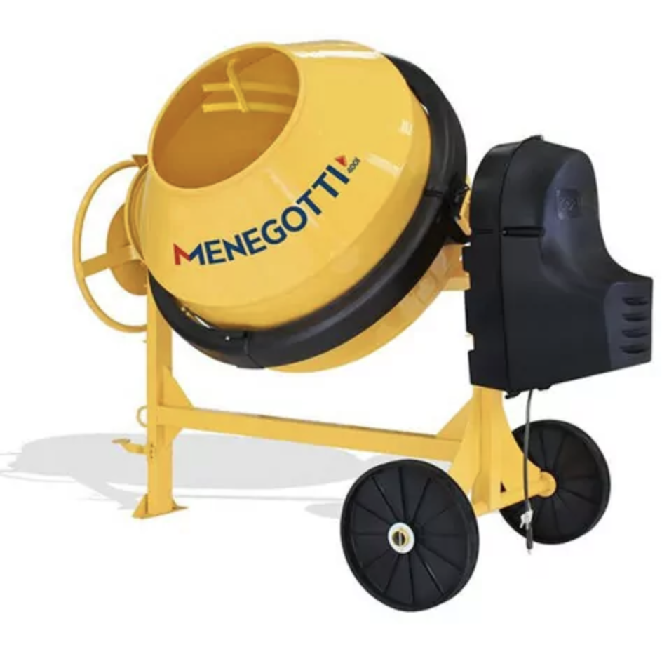 Kit Betoneira 400L 2 hp monofásica + Carrinho de mão caçamba metálica 45L 220V